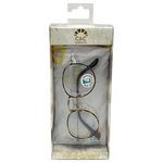 C&C California Small Round Metal Blue Light Glasses with Storage Pouch