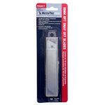 AccuTec Pro 18mm 10 Pack Snap Off Blades in Protective Case