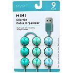 MVMT 9 pack Mini Clip-On Cable Organizer