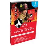 Rescue + Guard Emergency Fireproof Safety Fire Blanket 39" x 39"
