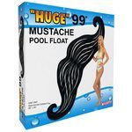Huge 99" Black Mustache Pool Float