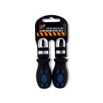 Stubby Philips & Slotted Screwdriver Set