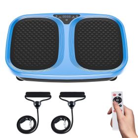 Vibration Plate Exercise Machine for Home Gym, Whole Body Workout Fitness Platform for Weight Loss, Balance Training (Color: Blue)