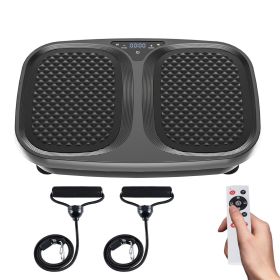 Vibration Plate Exercise Machine for Home Gym, Whole Body Workout Fitness Platform for Weight Loss, Balance Training (Color: Black)