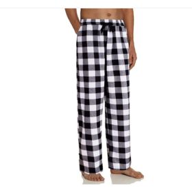 Women's Stretch Plaid Casual Pants With Pockets (Option: White-XL)